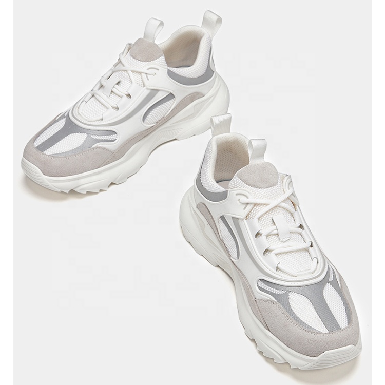 Breathable Women Children Sport Shoes High Quality Box EVA MD Rubber Beige Top Grade Fashion Design Brand Lace-up Mesh Men