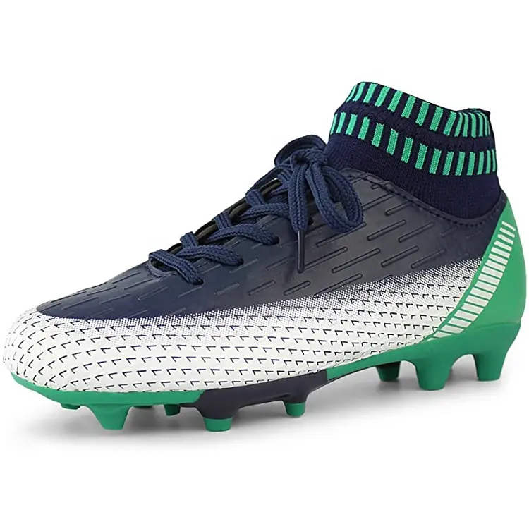 Outdoor Athletic Firm Ground  Sock Ankle Care Performance Soccer Cleats Football Shoes